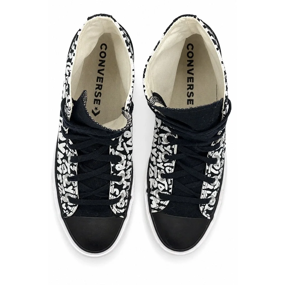 Converse Chuck Taylor All Star My Story Womens 7 Platform High Top Shoes 570321C
